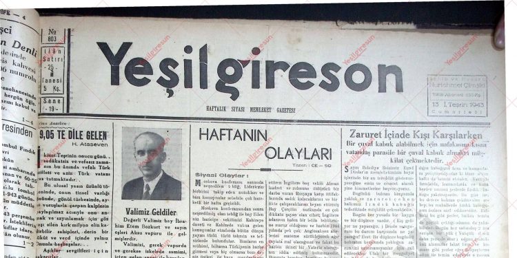 13 Kasım 1943 – Sayı 803