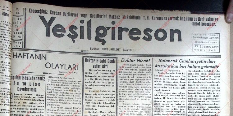 27 Kasım 1943 – Sayı 805
