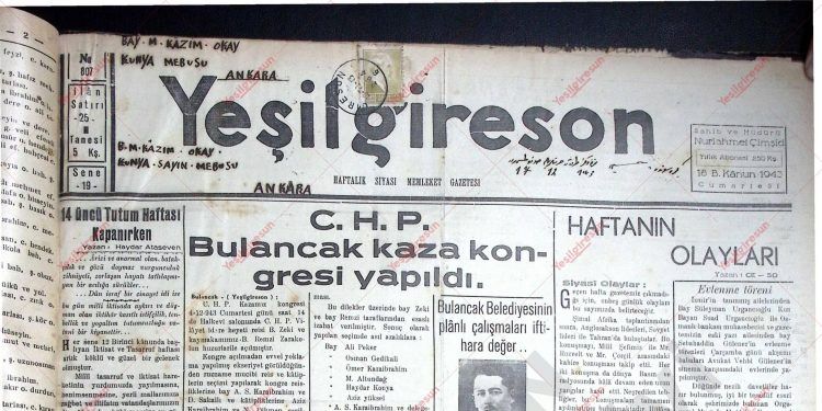 18 Aralık 1943 – Sayı 807