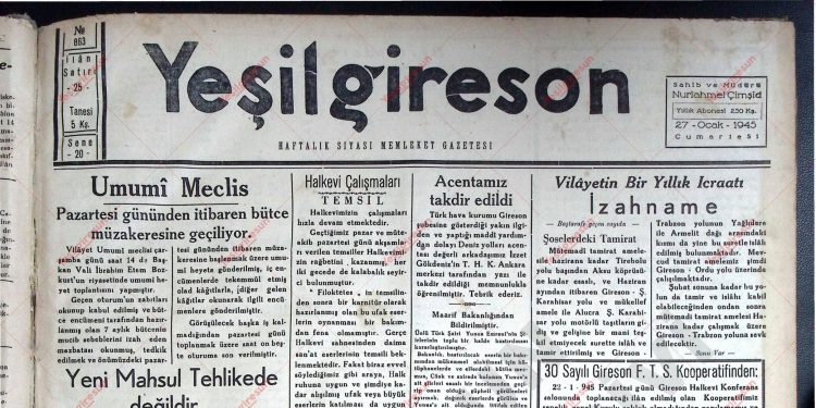 27 Ocak 1945 – Sayı 863