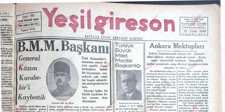 31 Ocak 1948 – Sayı 1017