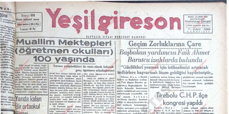 7 Şubat 1948 – Sayı 1018