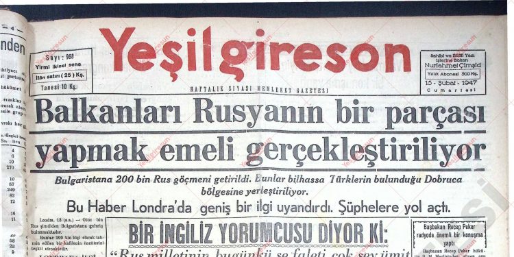 15 Şubat 1947 – Sayı 968