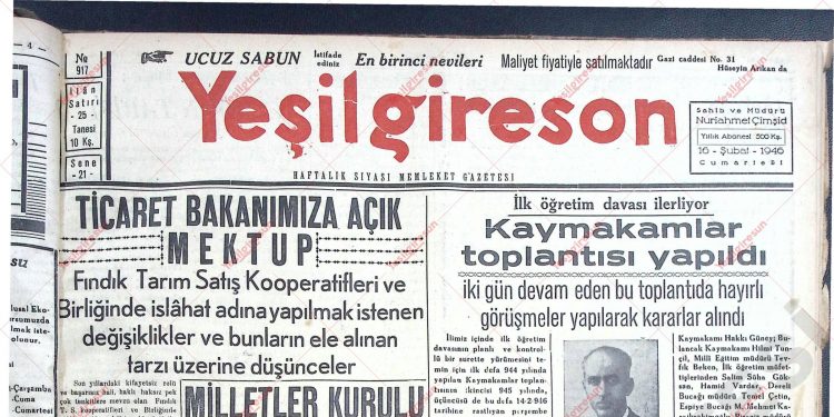 16 Şubat 1946 – Sayı 917