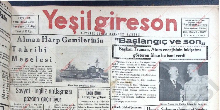 22 Şubat 1947 – Sayı 969