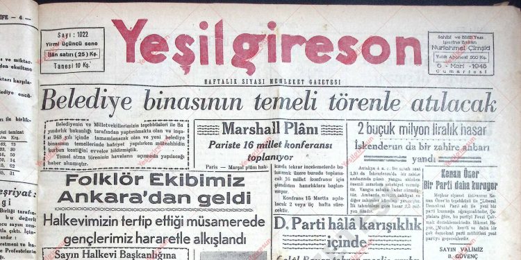6 Mart 1948 – Sayı 1022