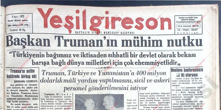 15 Mart 1947 – Sayı 972