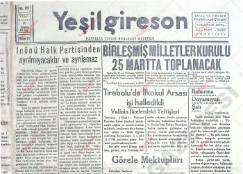 23 Mart 1946 – Sayı 922