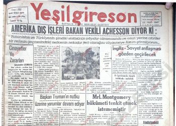 22 Mart 1947 – Sayı 973