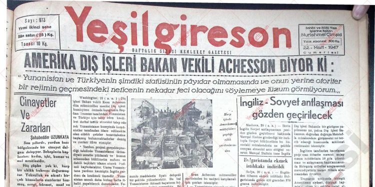 22 Mart 1947 – Sayı 973