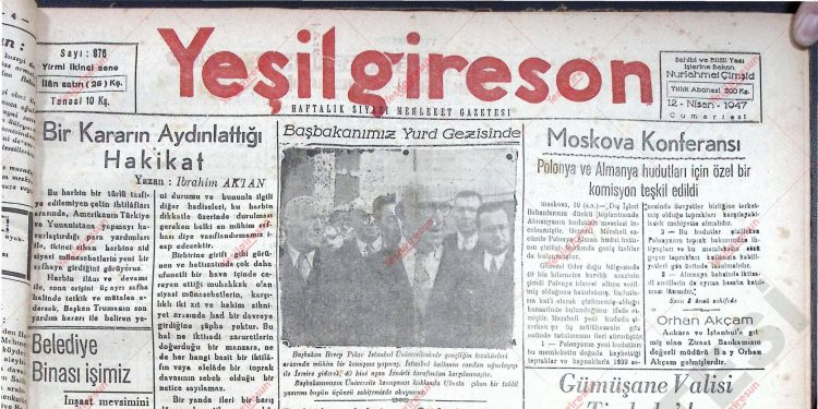 12 Nisan 1947 – Sayı 976