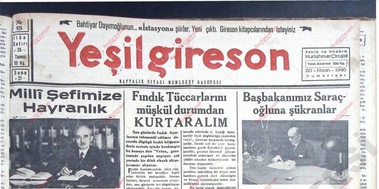 20 Nisan 1946 – Sayı 926