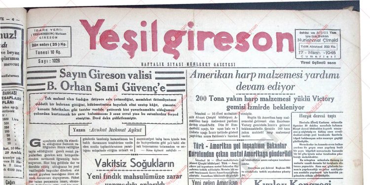17 Nisan 1948 – Sayı 1028