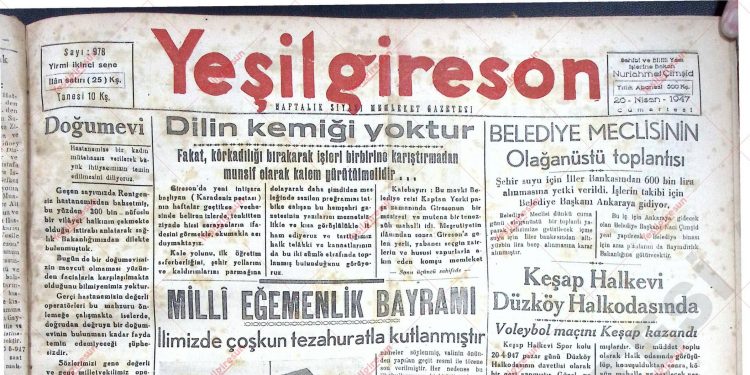 26 Nisan 1947 – Sayı 978