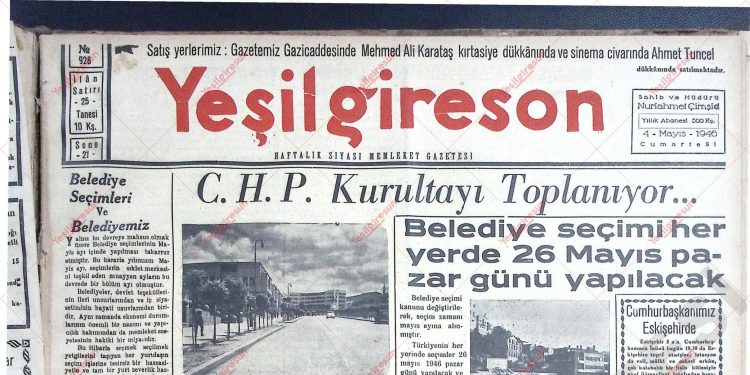 4 Mayıs 1946 – Sayı 928