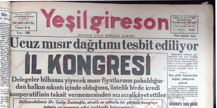 1 Mayıs 1948 – Sayı 1030