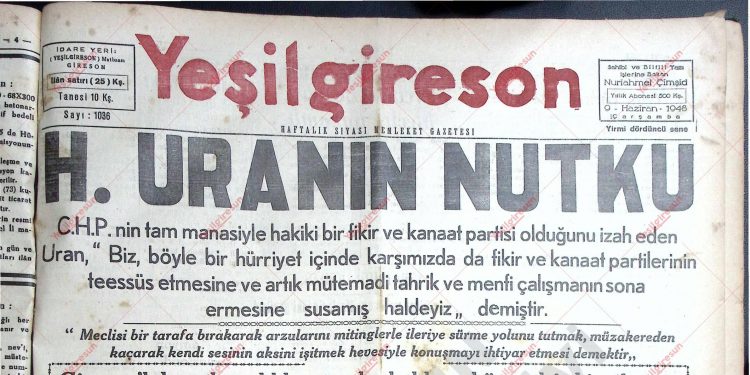 9 Haziran 1948 – Sayı 1036