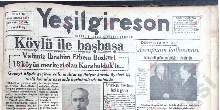 21 Haziran 1947 – Sayı 986