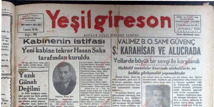 12 Haziran 1948 – Sayı 1037