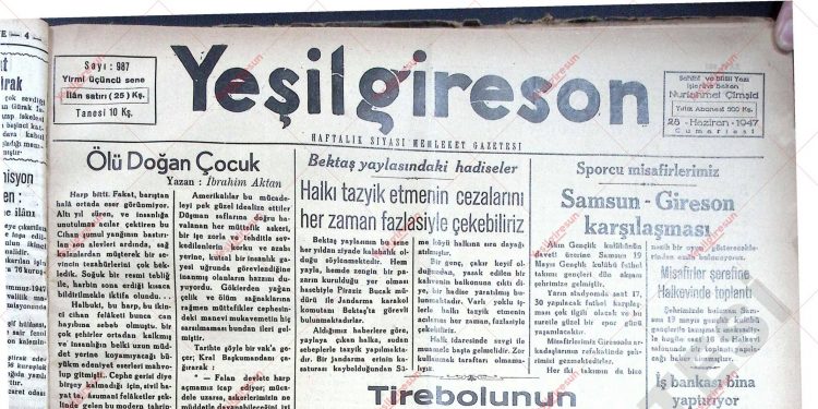 28 Haziran 1947 – Sayı 987