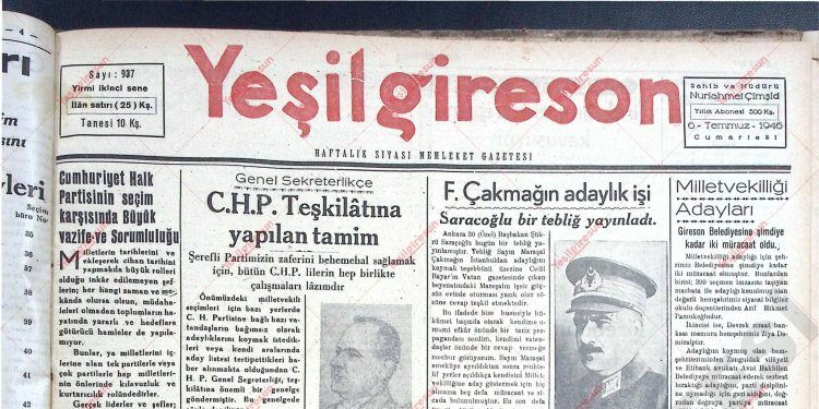 6 Temmuz 1946 – Sayı 937