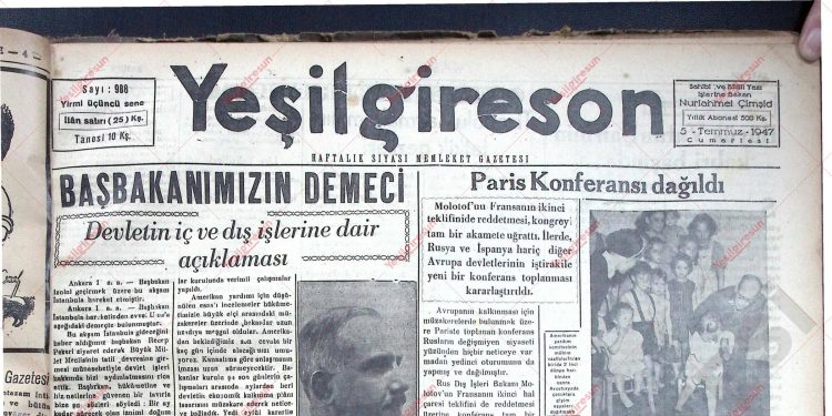 5 Temmuz 1947 – Sayı 988