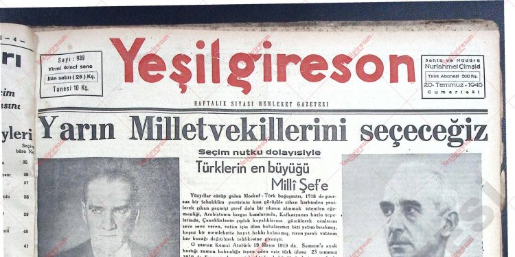 20 Temmuz 1946 – Sayı 939