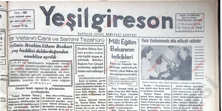 19 Temmuz 1947 – Sayı 990