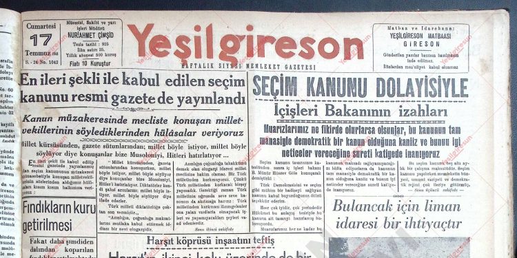 17 Temmuz 1948 – Sayı 1042