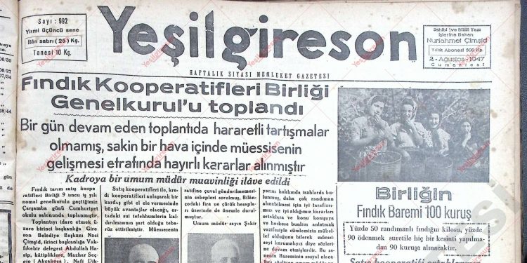 2 Ağustos 1947 – Sayı 992