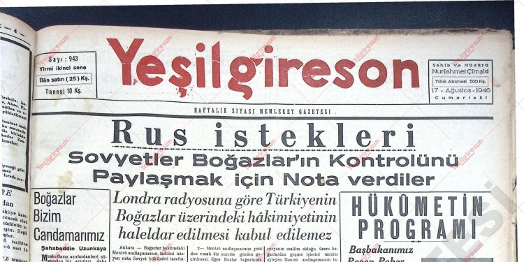 17 Ağustos 1946 – Sayı 943