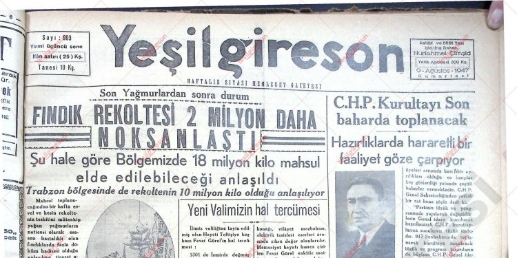 9 Ağustos 1947 – Sayı 993