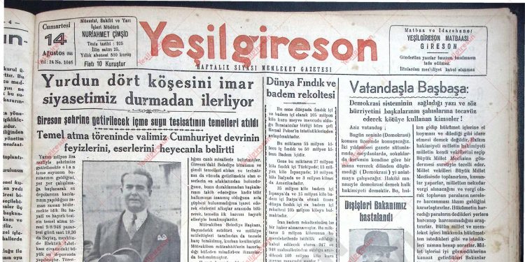 14 Ağustos 1948 – Sayı 1046