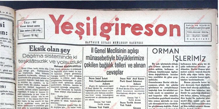 21 Eylül 1946 – Sayı 947