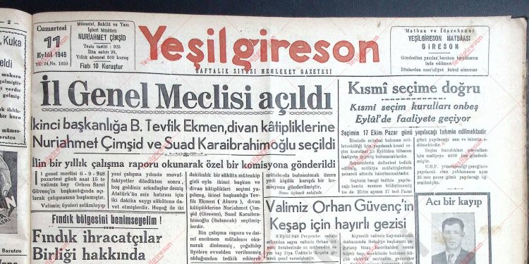 11 Eylül 1948 – Sayı 1050