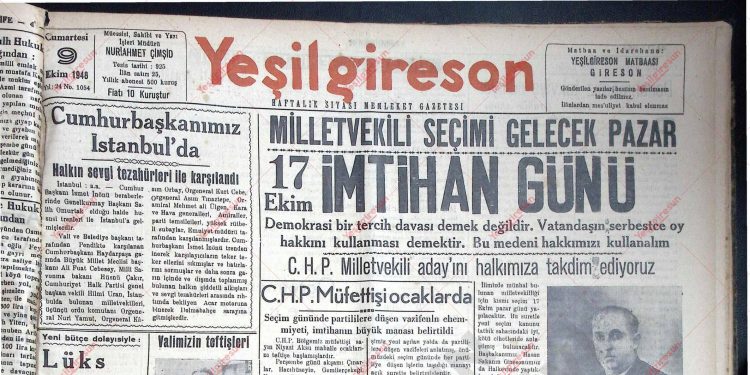9 Ekim 1948 – Sayı 1054