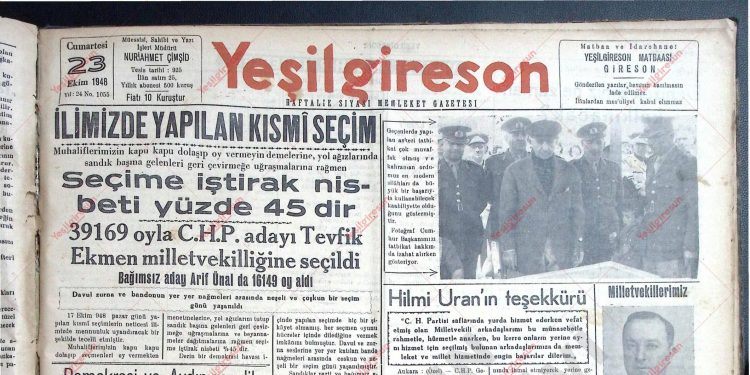 23 Ekim 1948 – Sayı 1055