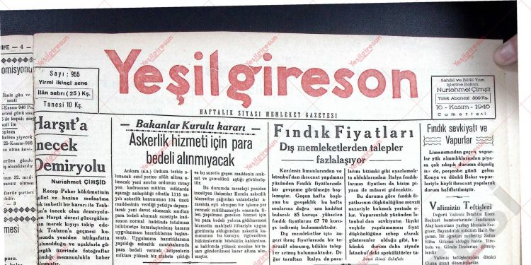 16 Kasım 1946 – Sayı 955