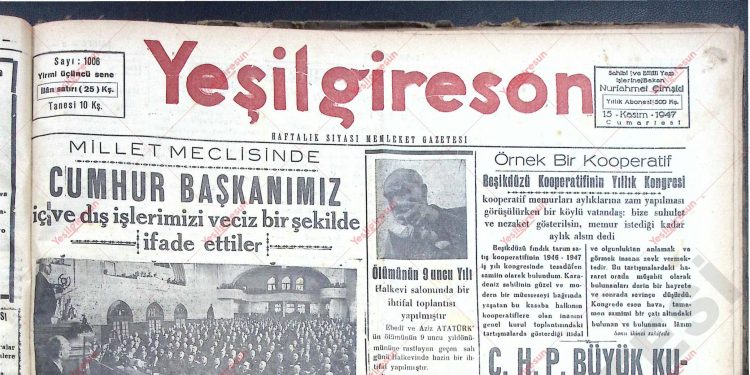 15 Kasım 1947 – Sayı 1006