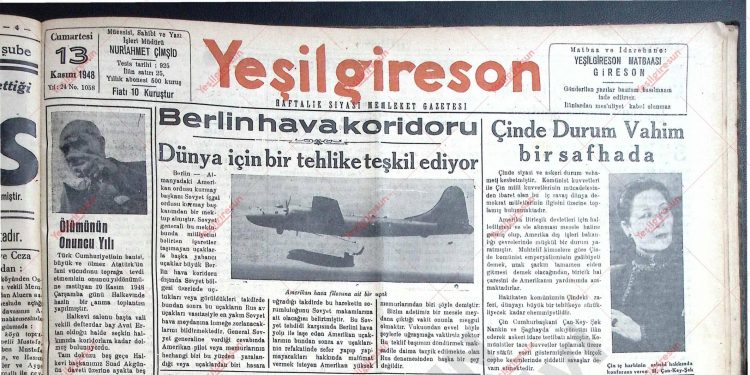 13 Kasım 1948 – Sayı 1058
