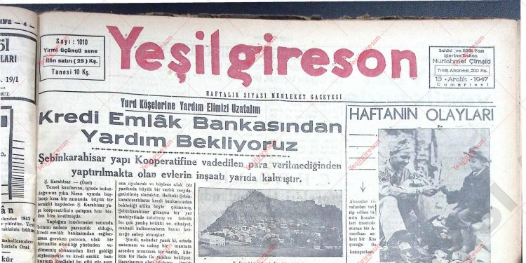 13 Aralık 1947 – Sayı 1010