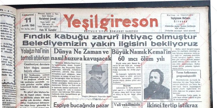 11 Aralık 1948 – Sayı 1062