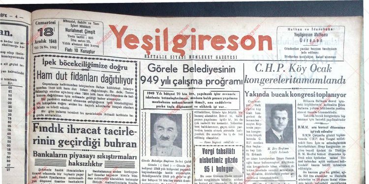 18 Aralık 1948 – Sayı 1063