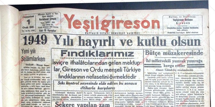 1 Ocak 1949 – Sayı 1065