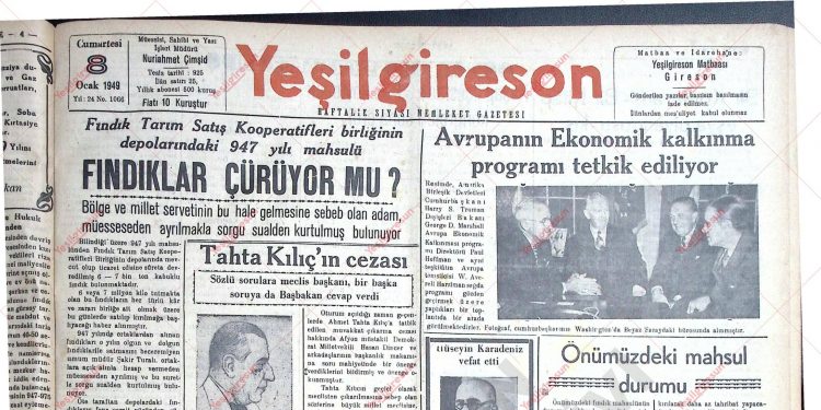 8 Ocak 1949 – Sayı 1066