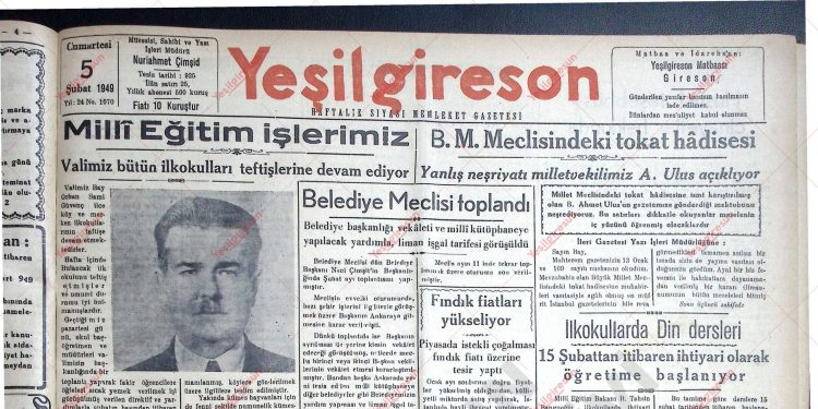 5 Şubat 1949 – Sayı 1070