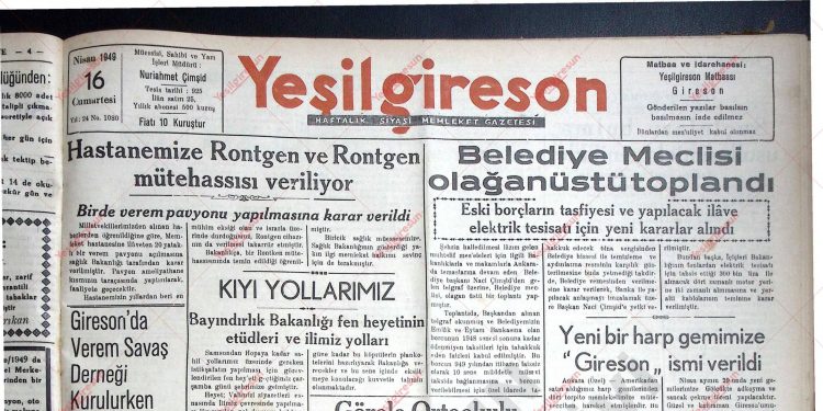 16 Nisan 1949 – Sayı 1080