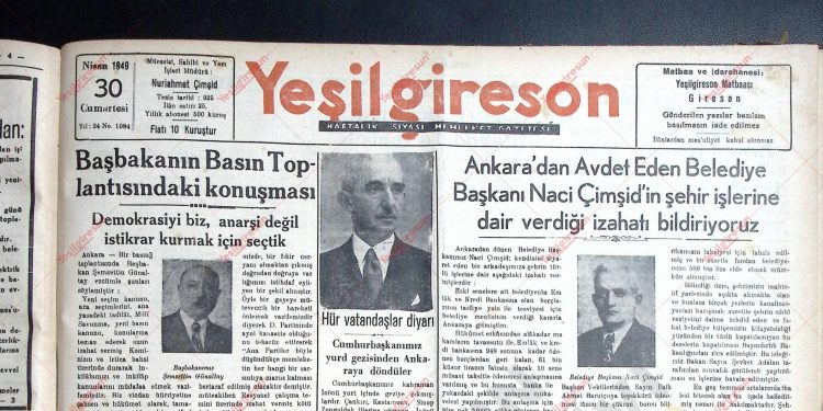 30 Nisan 1949 – Sayı 1084