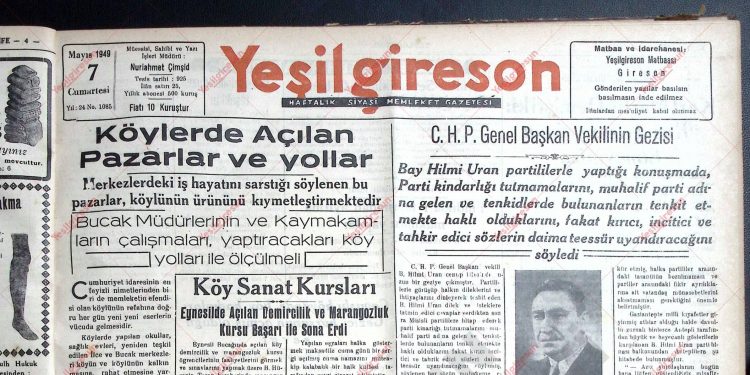 7 Mayıs 1949 – Sayı 1085