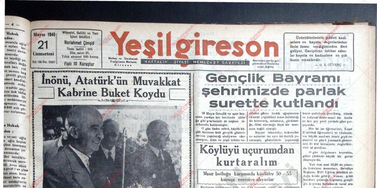 21 Mayıs 1949 – Sayı 1087